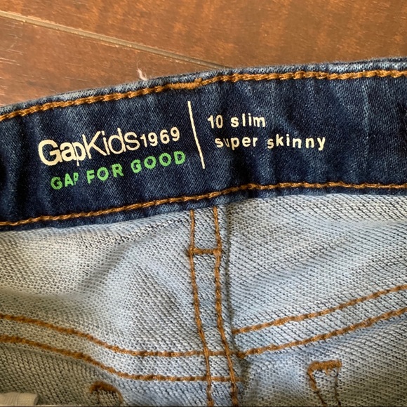 Gap Kids Super Skinny Jeans Adjustable Waist Slim - Picture 2 of 6